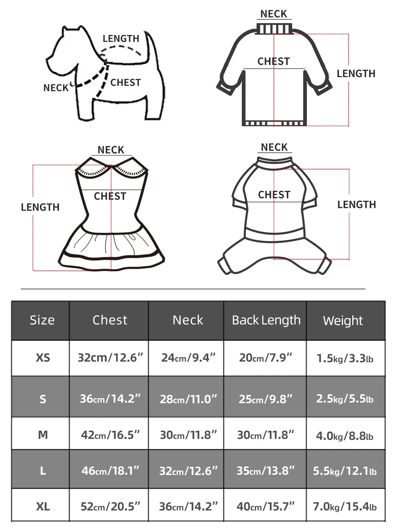 Hearts Round Neck Dog Sweater/Tee