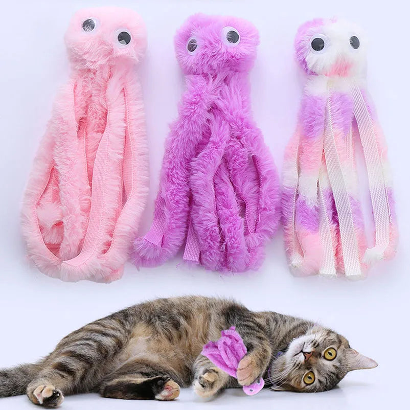 Cute Octopus Cat Chew Toys