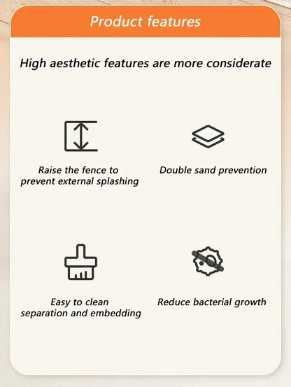 Semi-enclosed High-Side Cat Litter Box