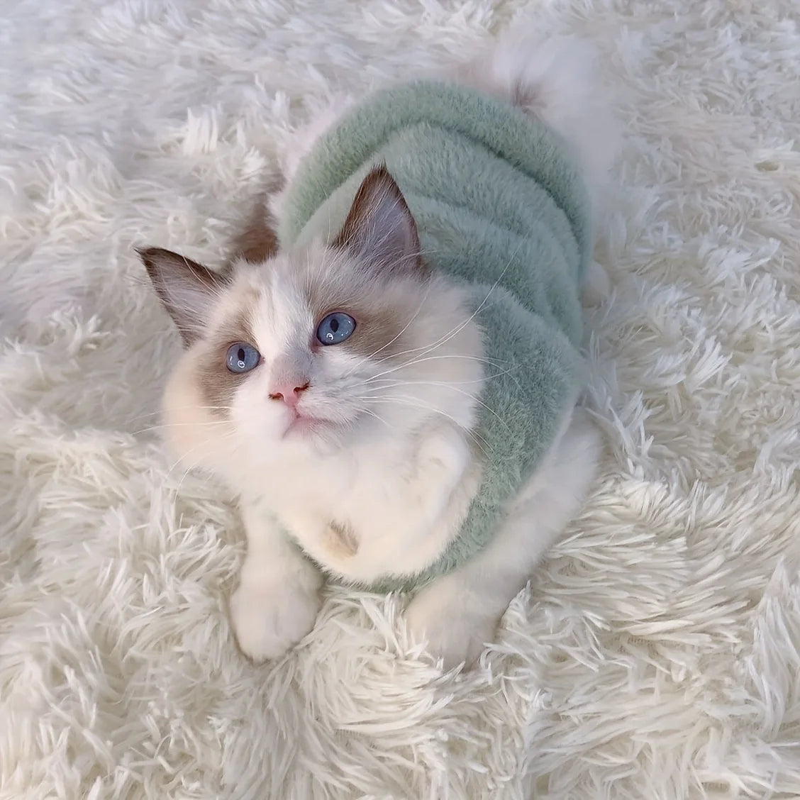 Plush Cat & Dog Winter Clothes