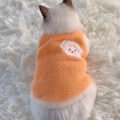 Plush Cat & Dog Winter Clothes