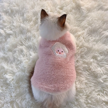 Plush Cat & Dog Winter Clothes